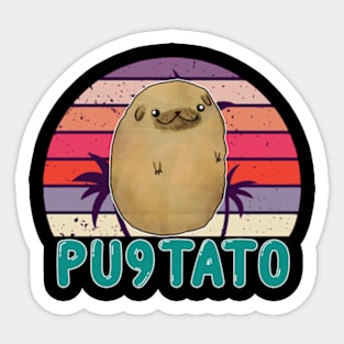 Repro Vtg PU9TATO Sticker